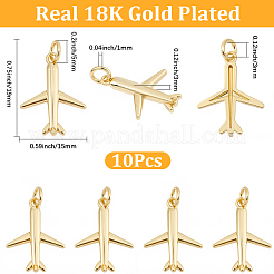 10Pcs Brass Pendants&nbsp;KK-SC0007-60