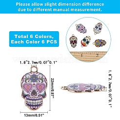 Alloy Enamel Charms&nbsp;ENAM-PH0001-50LG-RS