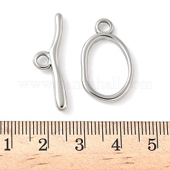 304 Stainless Steel Toggle Clasps&nbsp;STAS-H483-45P