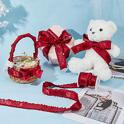10 Yards Polyester Ruffled Lace Ribbon&nbsp;DIY-FI0001-14A