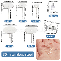 304 Stainless Steel Stud Earring Findings&nbsp;FIND-SP0003-56S