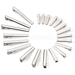 70Pcs 7 Styles Iron Flat Alligator Hair Clip Findings&nbsp;IFIN-TA0001-69
