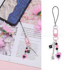 4Pcs Alloy Enamel Mobile Strap&nbsp;DIY-SZ0009-98