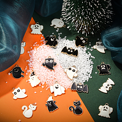70Pcs 14 Styles Halloween Alloy Enamel Pendants&nbsp;ENAM-CJ0002-18