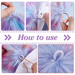 15Pcs 3 Styles Faux Fox Fur Soft Pompom Ball&nbsp;FIND-PH0027-60