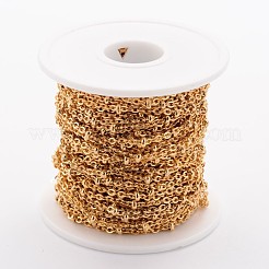 Ion Plating(IP) 304 Stainless Steel Cable Chains&nbsp;CHS-K003-01G-0.6MM