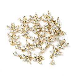 Brass Pave Cubic Zirconia Pendants&nbsp;KK-G462-47KCG