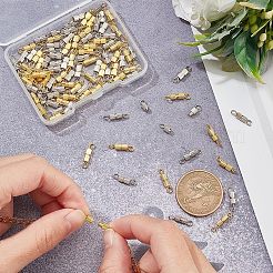 100pcs 2 Colors Brass Screw Clasps&nbsp;KK-NB0002-66