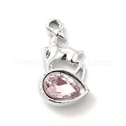 UV Plating Alloy Glass Pendants&nbsp;PALLOY-M209-03P