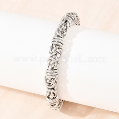 304 Stainless Steel Byzantine Chain Bracelets for Women Men&nbsp;BJEW-H643-09P