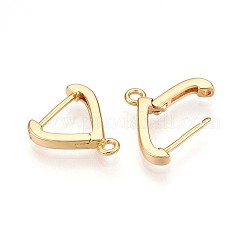 Brass Hoop Earring Finding&nbsp;KK-N261-56G