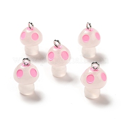 Spray Painted Luminous Resin Pendants&nbsp;RESI-A017-05G