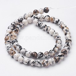 Synthetic Ocean White Jade Bead Strands&nbsp;X-G-J350-10mm-03