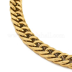 6Pcs Ion Plating(IP) 304 Stainless Steel Link Chain Bracelet Sets&nbsp;BJEW-K240-01G