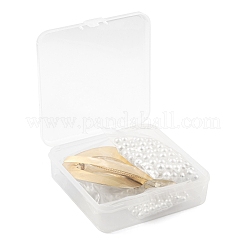 DIY Imitation Pearl Hair Barrette Making Kits&nbsp;DIY-LS0003-29