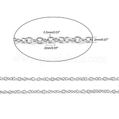 Tarnish Resistant 304 Stainless Steel Cable Chains&nbsp;CHS-R003-0.5mm