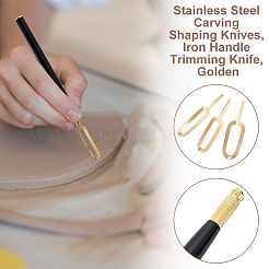Stainless Steel Carving Shaping Knives&nbsp;TOOL-WH0167-001G