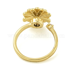 Daisy Enamel Rotatable Cuff Rings for Women&nbsp;RJEW-M016-05G