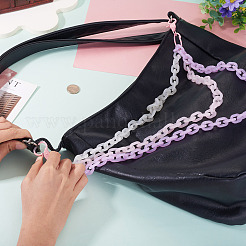 Macaron Color 3-Color Acrylic Cable Chain 3 Layer Chain Belts for Pants&nbsp;HJEW-TAC0118