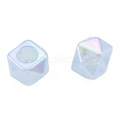 Electroplate Acrylic European Beads&nbsp;OACR-N010-061