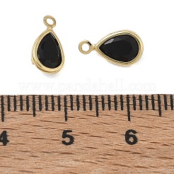 Brass Pave Cubic Zirconia Charms&nbsp;CU-CBABEB3-04G