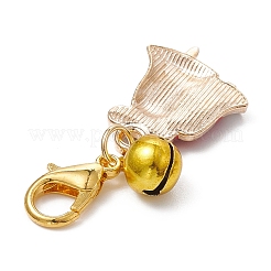 Christmas Alloy Enamel Pendants Decorations&nbsp;HJEW-JM01073