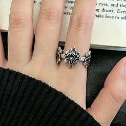 Brass Cuff Open Rings for Women&nbsp;WG9593C-02
