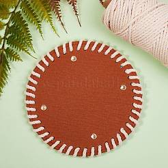 2Pcs 2 Colors PU Leather Knitting Crochet Bags Nail Bottom Shaper Pad&nbsp;DIY-SZ0001-83A