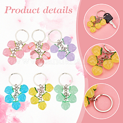 Peach Resin Pendant Keychains&nbsp;KEYC-AB00043