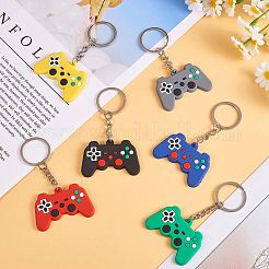 18Pcs 9 Colors PVC Game Controller Keychain&nbsp;KEYC-SZ0001-10
