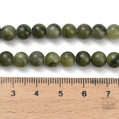 Natural Chinese Jade/Southern Jade Beads Strands&nbsp;G-P626-6mm-01