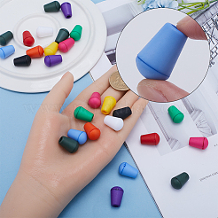 100Pcs 10 Colors Plastic Detachable Bell Stopper Cord Ends&nbsp;KY-GF0001-43