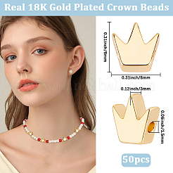 50Pcs Brass Beads&nbsp;KK-BBC0027-41A