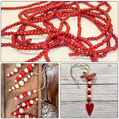 600Pcs Dyed Natural Wood Beads&nbsp;COCO-SC0002-39