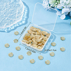 Brass Finger Ring/Brooch Sieve Findings&nbsp;KK-SC0002-67