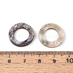 Natural Paua Shell Linking Rings&nbsp;SSHEL-N041-01A