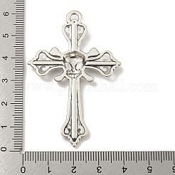 Tibetan Style Alloy Big Pendants Rhinestone Settings&nbsp;TIBE-L013-03AS
