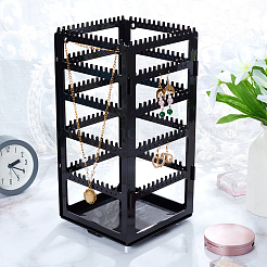 360 Degree Plastic Rotating Jewelry Organizer Display Stands&nbsp;EDIS-WH0022-11B