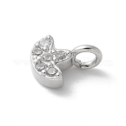 Brass Micro Pave Cubic Zirconia Pendants&nbsp;KK-P292-02P