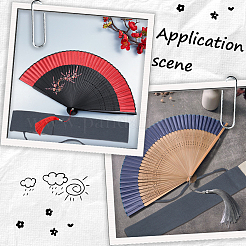 2Pcs Cloth Chinese Folding Fan Storage Bags&nbsp;ABAG-CY0001-07B