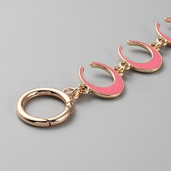 Crescent Moon Zinc Alloy Enamel Link Bag Strap Extender&nbsp;FIND-WH0191-35E
