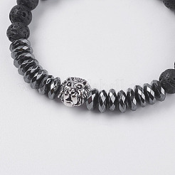Synthetic Hematite Stretch Bracelets&nbsp;BJEW-I241-19A