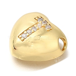 Rack Plating Brass Micro Pave Cubic Zirconia Pendants&nbsp;KK-I722-04G-T