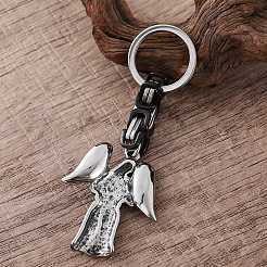 Vintage 304 Stainless Steel Angel Maria Keychains&nbsp;MY5098