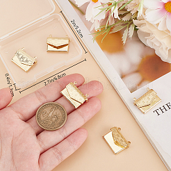 6Pcs Brass Locket Pendants&nbsp;KK-BBC0015-55