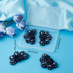 4Pcs Glass Rhinestone Sew on Ornament Accessories&nbsp;FIND-CP0001-09