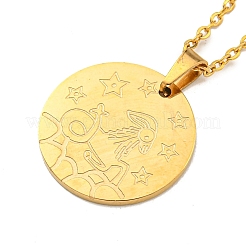 Constellation Pendant Necklaces&nbsp;NJEW-S422-04G-10