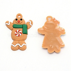 Christmas Theme Plastic Pendant Decorations&nbsp;HJEW-WH0011-04