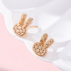 Brass Stud Earrings&nbsp;EJEW-D288-12G