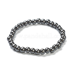 Synthetic Non-magnetic Hematite Beaded Stretch Bracelets&nbsp;BJEW-D446-B-22